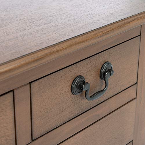 SAFAVIEH Home Collection Athena Brown 3-Drawer Console Table Safavieh