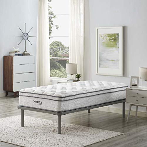 Modway Jenna 10” Innerspring and Memory Foam Twin Mattress With Individually Encased Coils Modway