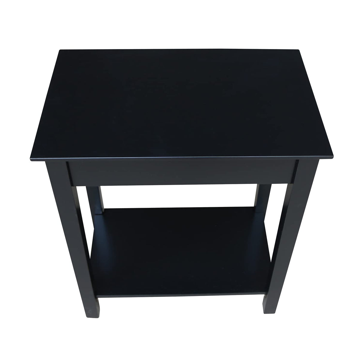 IC International Concepts International Concepts Narrow End Table, Black IC International Concepts