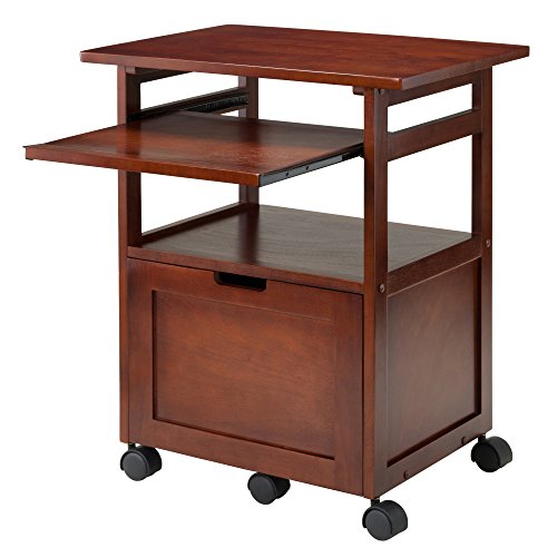 Winsome Piper Home Office, Walnut, 24.02"W x 29.65"H x 17.32"D Winsome