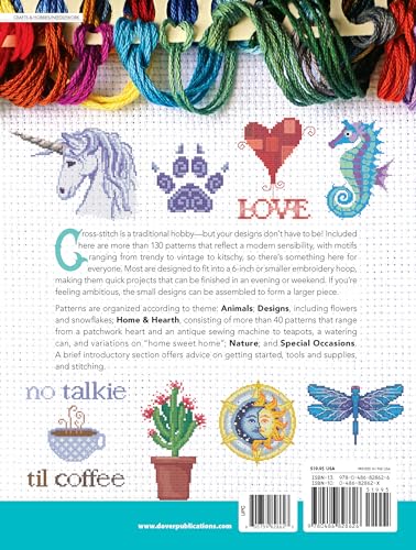 Whimsical Cross-Stitch: More Than 130 Designs from Trendy to Traditional (Dover Crafts: Embroidery & Needlepoint) Dover Publications