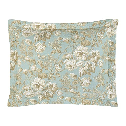 Laura Ashley Home - King Quilt Set, Cotton Reversible Bedding with Matching Shams, Bedroom Decor Ideal for All Seasons (Brompton Green, King) Laura Ashley