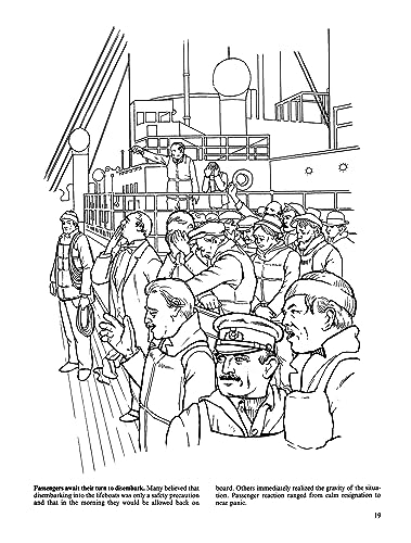 The Titanic Coloring Book (Dover World History Coloring Books) Dover Publications