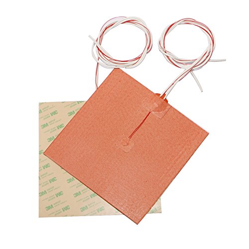 USA Import Material 200X200mm 500W 110V Cube Flexible Silicone Heater Compatible with Voron V2.4 3D Printer Prusa i3 RepRap 3D Printer Heated bed (110V) POLISI