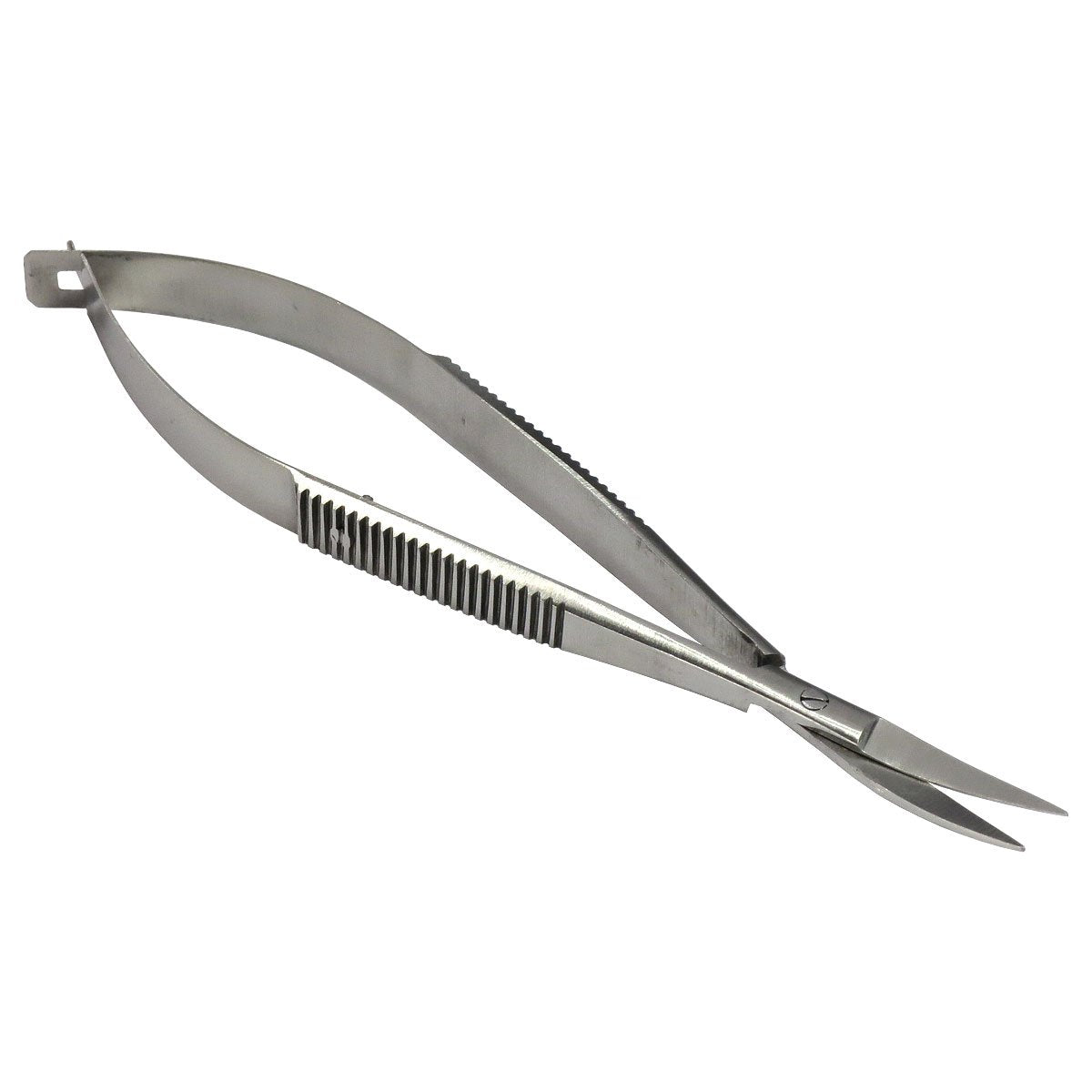 HTS 144C7 4.5" Curved Stainless Steel Squeeze Scissors HTS