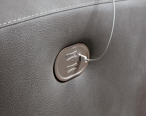 Signature Design by Ashley Next-Gen DuraPella Contemporary Faux Leather Wall Hugger Power Recliner with Adjustable Headrest and USB Ports, Dark Brown Signature Design by Ashley