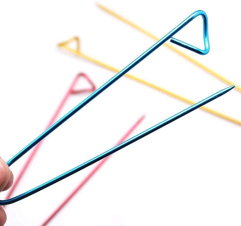 Fairycece 12pcs Aluminum Yarn Stitch Holders for Knitting Notions Or Crochet Fairycece