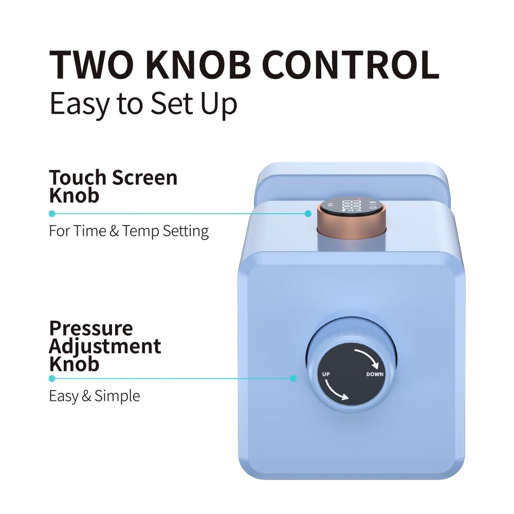 PYD Life 110 V Mini Mug Heat Press Machine Light Blue Touch Screen for 11 OZ 15 OZ Sublimation Mugs Tumblers Cups Printing Adjustable Pressure PYD Life