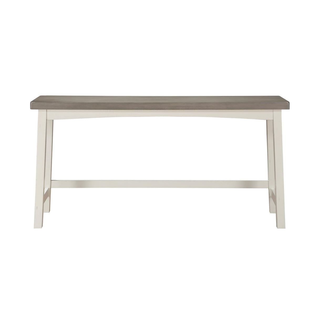 Lexicon Farmhouse Bar Table Set for 3 with Saddle Stools - Stylish White/Coffee Kitchen Dining Set Lexicon