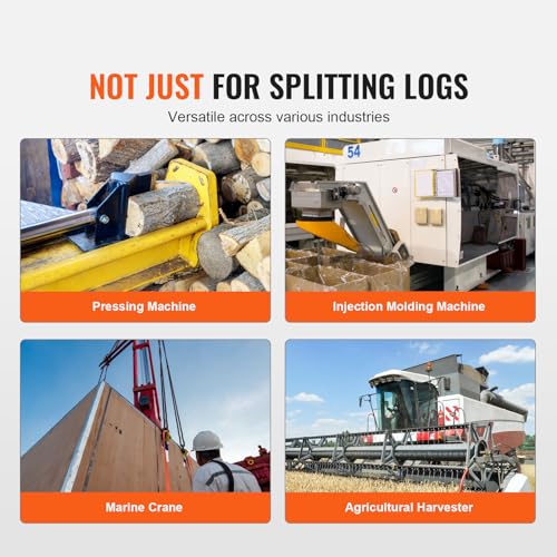 VEVOR Hydraulic Log Splitter Pump, 11GPM, 2 Stage 3000PSI Wood Log Splitter Pump, 1'' Inlet 1/2'' NPT Outlet 3600 RPM Aluminum Hydraulic Gear Pump, for Small Engine Mounting Log Splitters Snowplow VEVOR