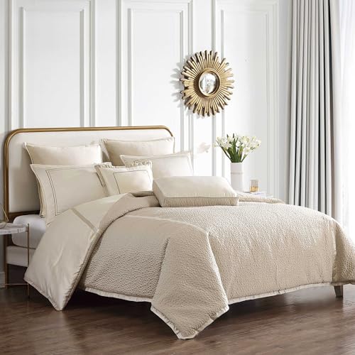 Riverbrook Home Rings Comforter Set, King, Gold, 8 Piece Set Riverbrook Home