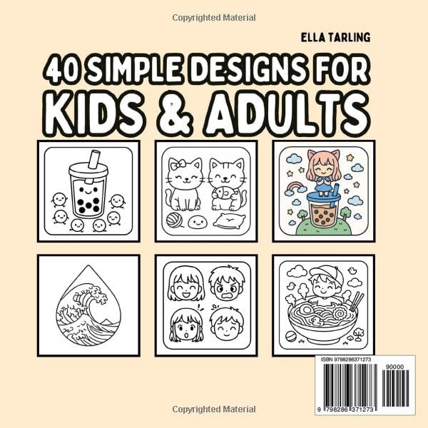 Manga Anime – A Bold & Easy Coloring Book: 40 Cozy Hygge Japan-Inspired Designs for Kids, Teens & Adults Majosta