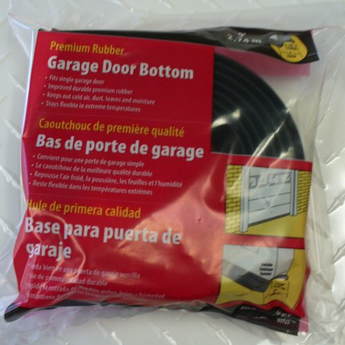 M-D Building Products 03723 9 ft. Black Rubber Garage Door Bottom Seal M-D Building Products