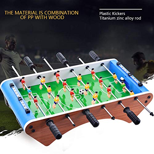 HOHXFYP Foos Table Soccer,Robust PP and Wood Material Entertaining Foos Table Soccer Bal,Have Fun Portable Foos Table Toy for Home and Travel HOHXFYP