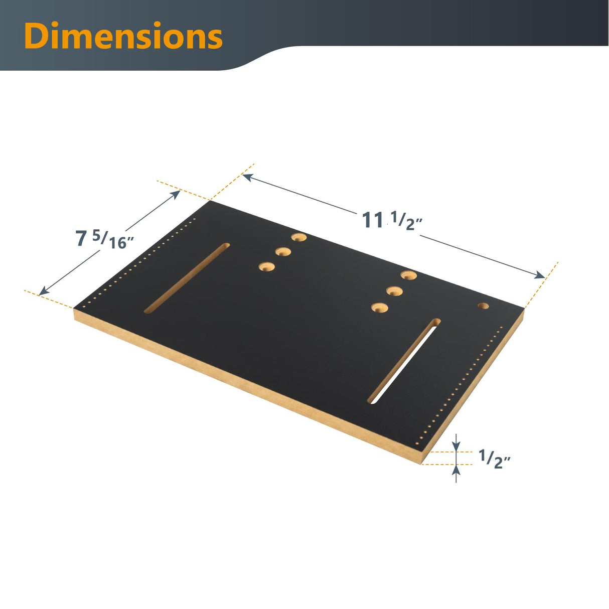 POWERTEC Table Saw Tapering Jig, Small Parts Taper Jig with 3/4" x 3/8" Miter Bar, Adjustable Hold Down Clamp, Non-Slip Grip Strips, Ergonomic Handle - Table Saw Jig Accessories (71875) POWERTEC