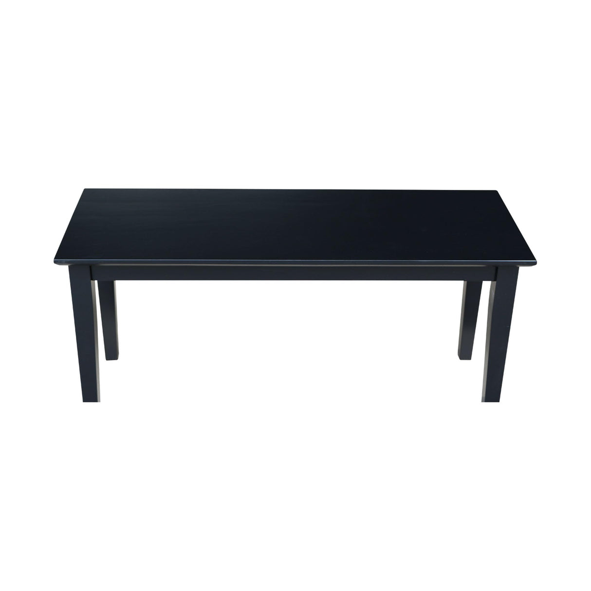 IC International Concepts, Shaker Style Bench Real/Solid Parawood, Kitchen/Dining, Sturdy & Reliable Seating, Easy Assembly, 39"W x 14"D x 18"H, 450 Lbs Wt. Capcity, Black IC International Concepts,