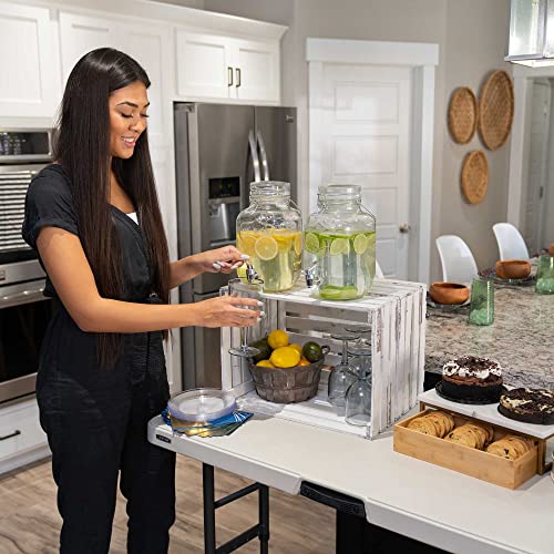 LIFETIME 80387 4-Foot Commercial Adjustable Folding Table, Almond Lifetime