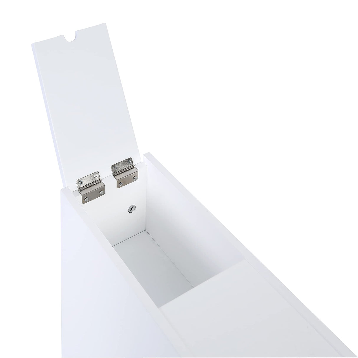 Spirich Slim Bathroom Storage Cabinet, Free Standing Toilet Paper Holder, Bathroom Cabinet Slide Out Drawer Storage, White Spirich