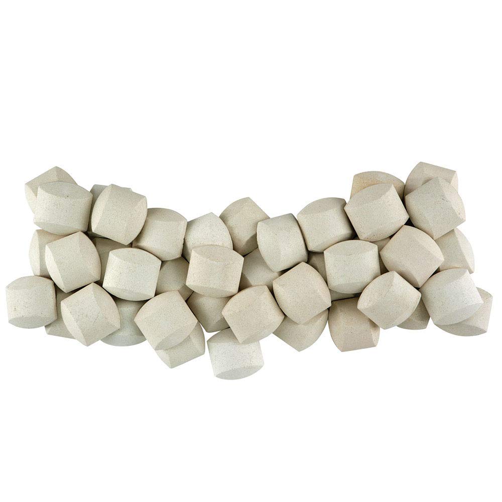 Ceramic Briquettes, Ceramic Gas Grill Self Cleaning Briquettes, Replacement for Lava Rocks, BBQ Briquettes for Outdoor, Gas Grill BBQ, Picnic, BBQ & Camping Essential by Mr. Bar-B-Q #06000Y (60 Count) Mr. Bar-B-Q