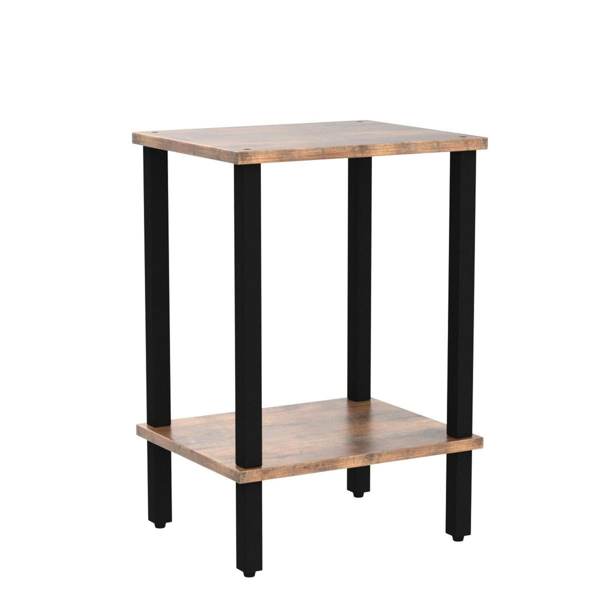 TUTOTAK End Table, Set of 2, Side Table, Nightstand, 2-Tier Storage Shelf, Sofa Table for Small Space, Living Room, Bed Room TB01BB035 TUTOTAK