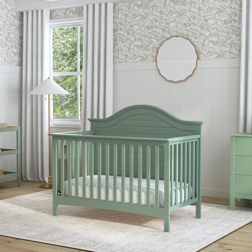 Carter's by DaVinci Nolan 4-in-1 Convertible Crib in Light Sage, Greenguard Gold Certified DaVinci