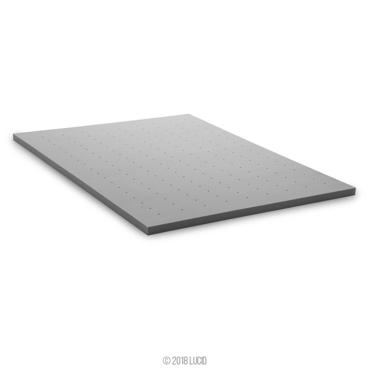 LUCID Bamboo Charcoal Infused Memory, 2 Inch, Hypoallergenic, Cooling Ventilation, CertiPUR-Certified Foam Mattress Topper, Twin XL LUCID