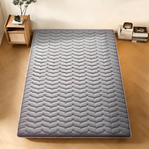 Premium Foam Japanese Futon Floor Mattress Full Size 54"x 80",100% High Density Foam Comfortable Floor Mattress,3.2" Thicken Foldable Sleeping Pad,Dormitory Tatami Mat,for Adult and Kids (Gray) Vibe bear
