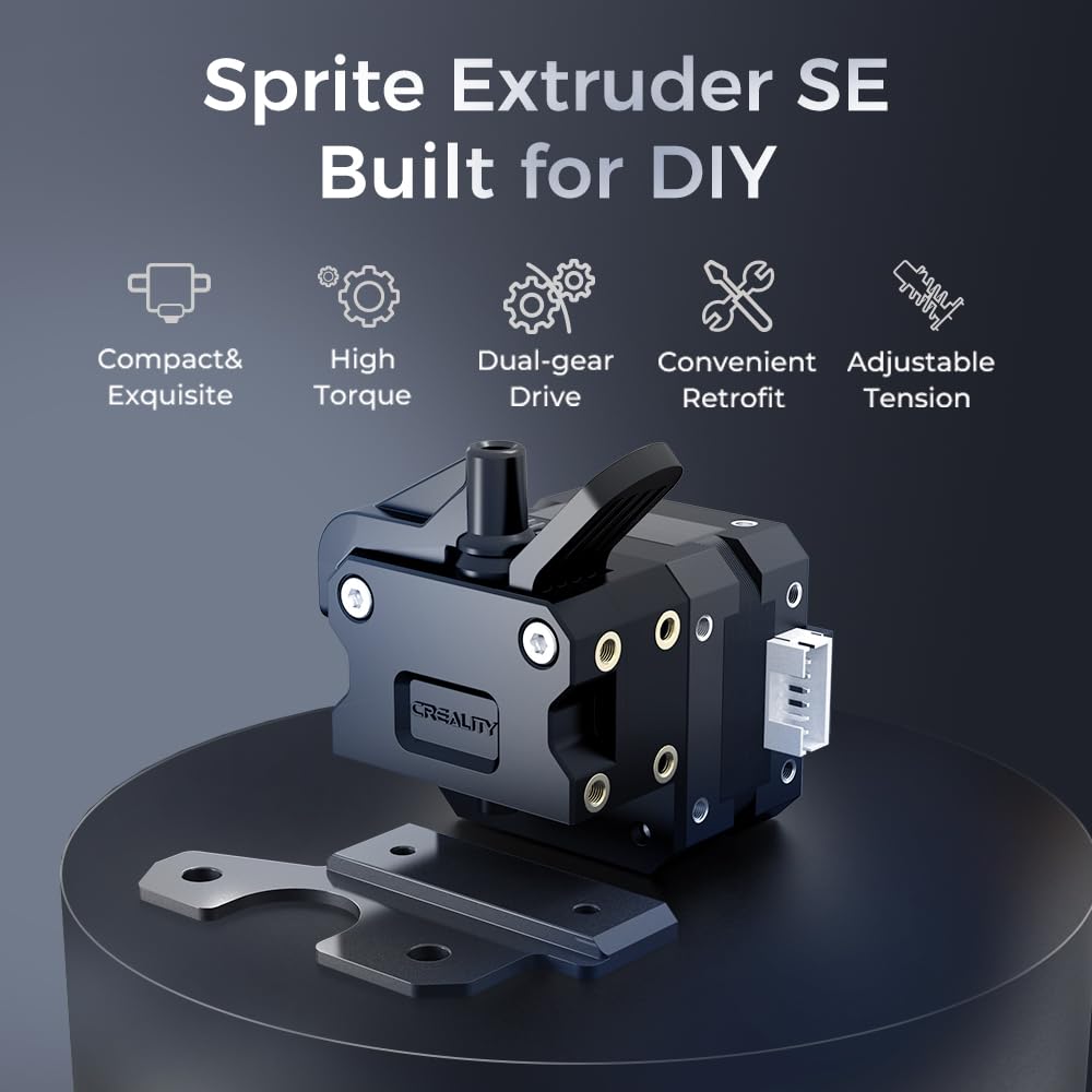 Official Creality Ender 3 Sprite Direct Drive, 3D Printers Extruder Upgrades Kit with Dual Gear, High Torque for Creality Ender 3/Ender 3 v2/Ender 3 pro/Ender 5/Ender 5 Pro/Ender 5 Plus/Cr-10 Creality