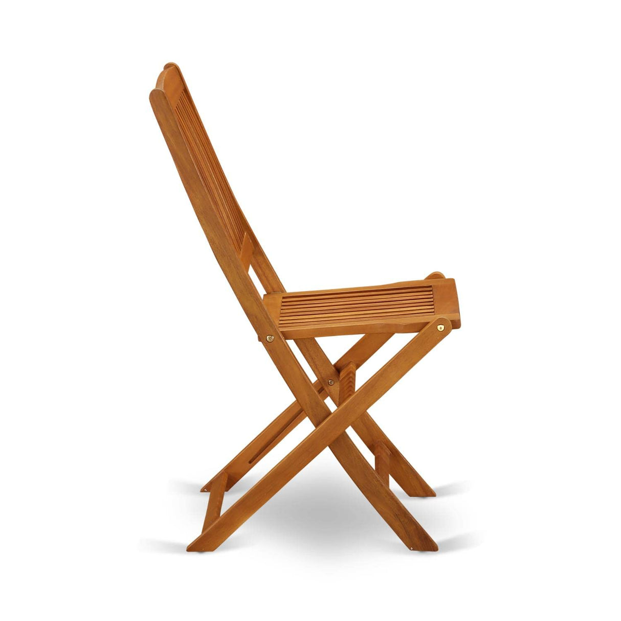 East West Furniture BCMCWNA Cameron Foldable Patio Dining Chairs - Acacia Wood, Set of 2, Natural Oil East West Furniture