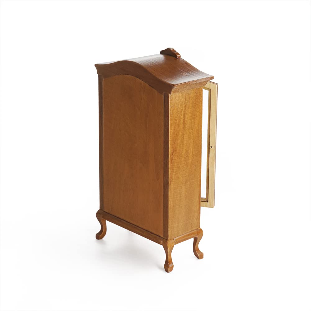 Odoria 1/12 Miniature Curio Display Cabinet Dollhouse Furniture Accessories, Brown Odoria