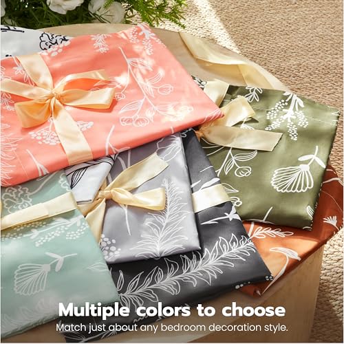 Joiedomi Queen Comforter Set Olive Green, 3 Pieces Floral Queen Bedding Set with 1 Soft Reversible Botanical Comforter and 2 Pillow Shams, Bed in a Bag for All Seasons Joiedomi