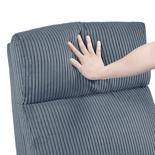 Lexicon Power Lift Recliner Chair for Elderly with Remote Control, Gentle Lift Motion, Side Pocket Armrest, Corduroy Upholstered Electric Recliner for Living Room/Bedroom, Easy Assembly, Midnight Blue