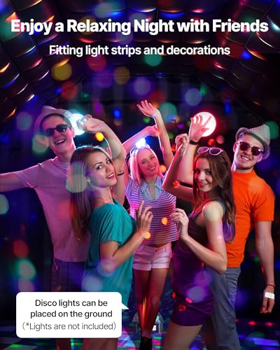 VEVOR Inflatable Nightclub, 26.2 x 19.7 x 13.1 ft Inflatable Party Tent with 1100W Blower & Sandbag, Ventilated Blow up Night Club with 2 Windows, Air Cube House for Event Birthday Wedding Party VEVOR