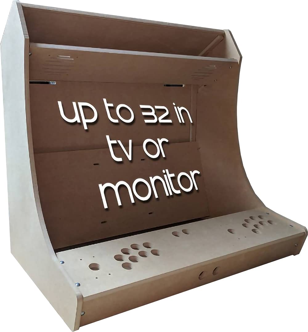 LEP1 Customs LVL32 Easy to Assemble 2 Player (27 to 32) Inch Screen bartop Tabletop Arcade Cabinet kit Sanwa Style LEP1 Customs