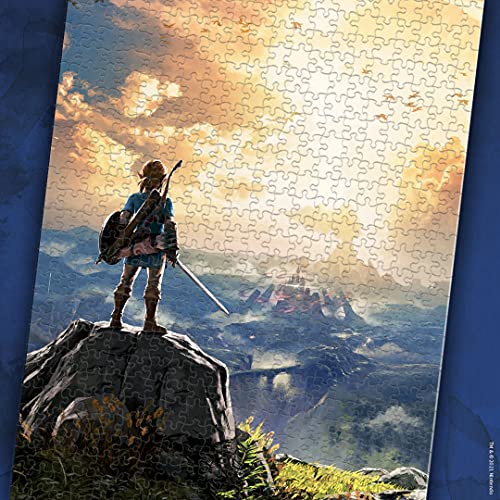 The Legend of Zelda "Breath of the Wild" 1000 Piece Jigsaw Puzzle Collectible Puzzle Featuring Link from The Legend of Zelda Video Game Officially Licensed Nintendo Merchandise USAOPOLY