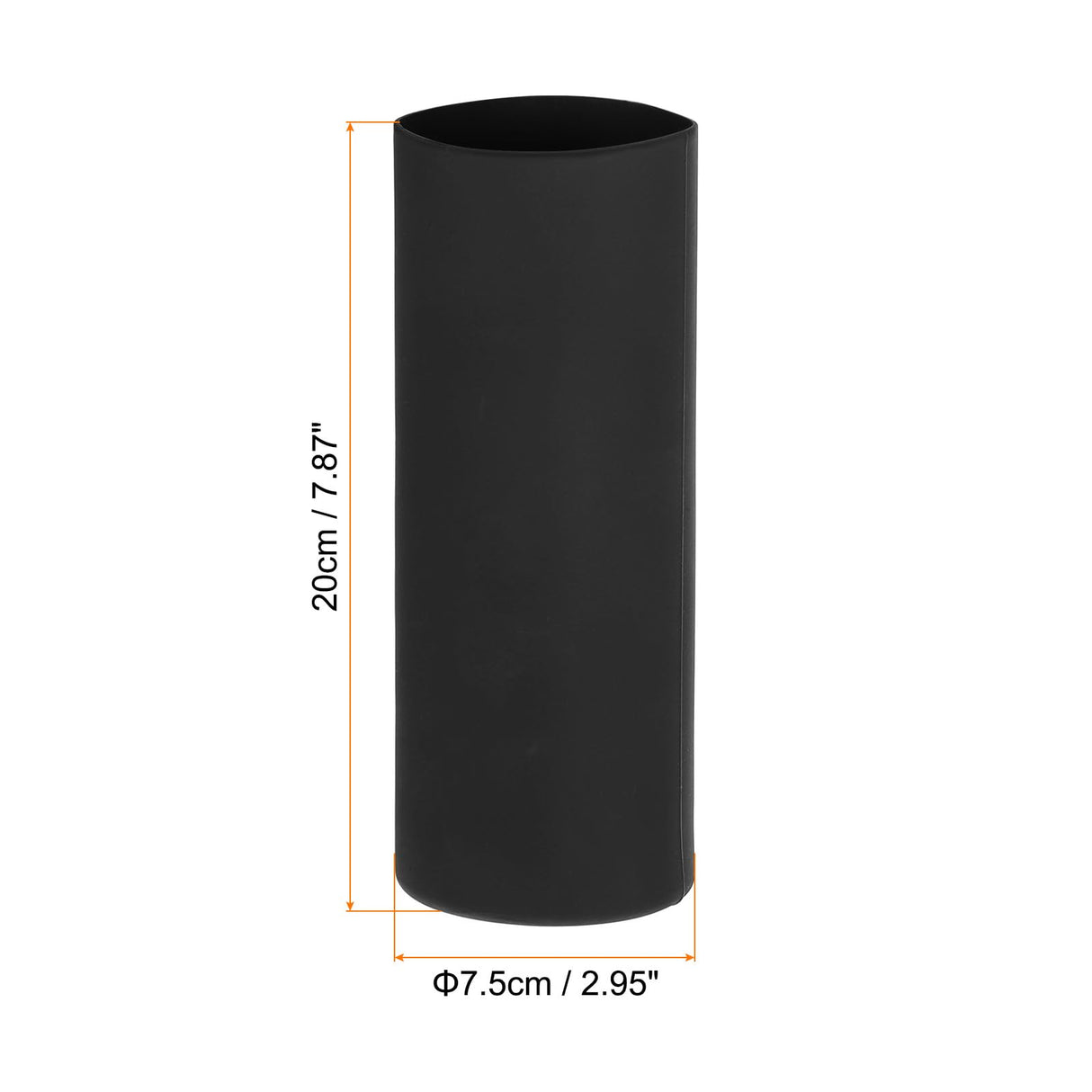 PATIKIL Silicone Sublimation Tumblers Sleeve, 2 Pcs Heat Resistant Seamless Tumblers Wrap for 20 Oz Skinny Sublimation Blank Cups, Black PATIKIL