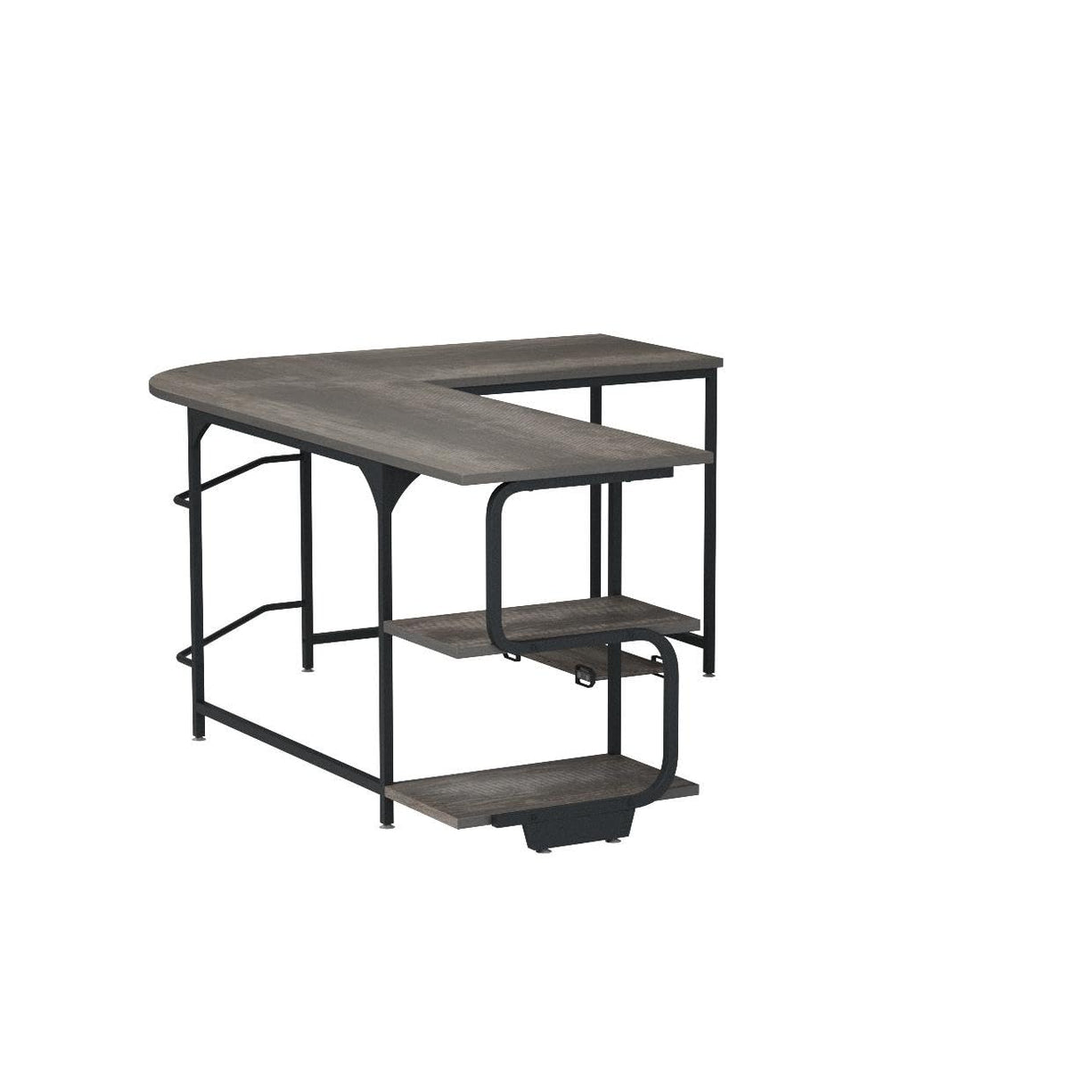 Teraves Reversible L Shaped Desk with Large Surface, 69 Inch Sturdy Corner Desk with Storage Shelves, Premium Office Computer Desk Workstation for Home Office Gaming Teraves