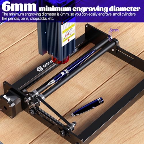 SCULPFUN Laser Rotary Roller, Laser Engraver Y-axis Rotary Module for Engraving Machine, 360° Engraving Cylindrical Objects Cans, Compatible with Most Laser Engraving Machines SCULPFUN