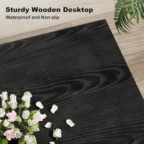 YESHOMY Electric Fireplace TV Stand for Televisions up to 65+ Inch, Media Entertainment Center Console Table with Four Open Storage Shelves & Cabinets, 58 Inch, Black YESHOMY