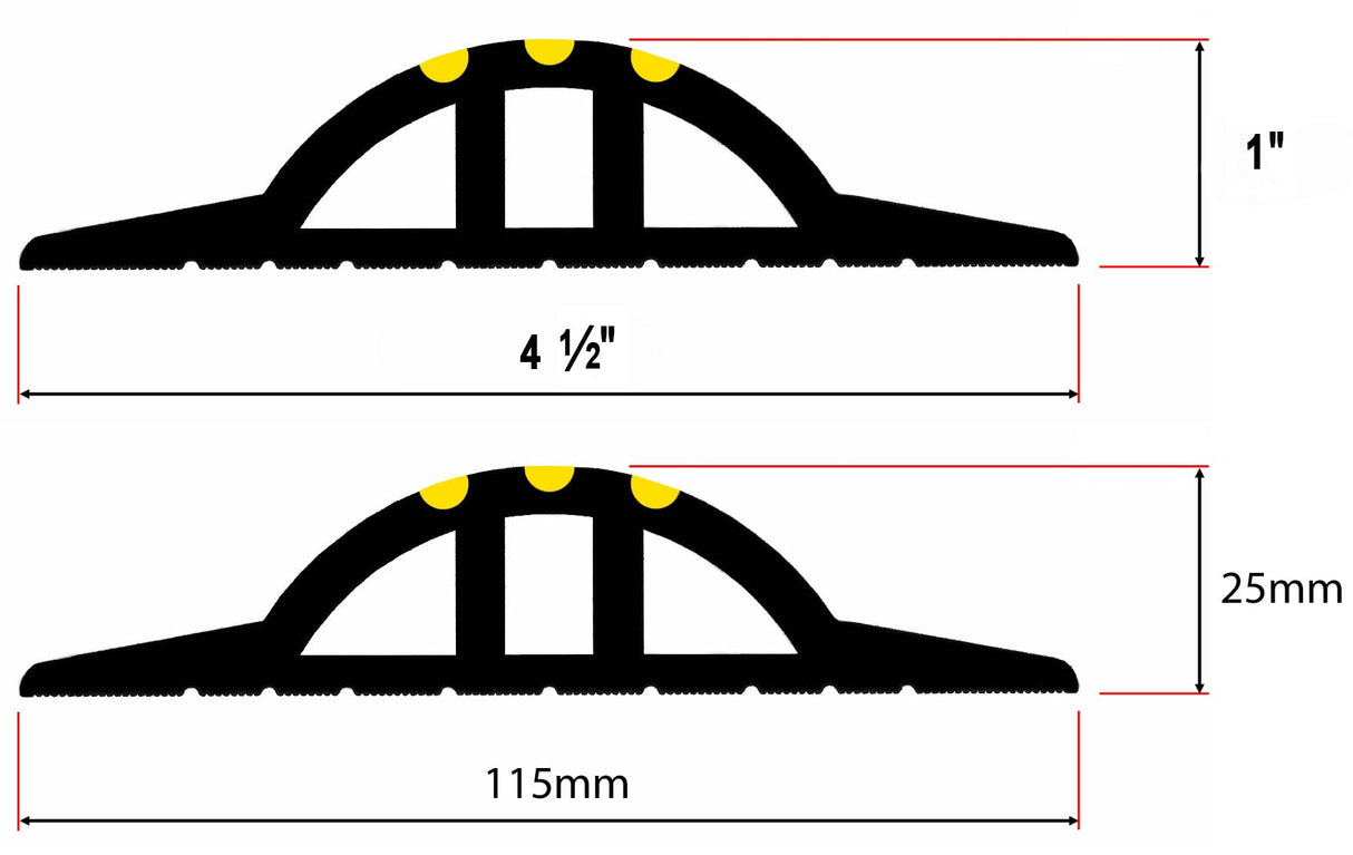 1” High Garage Door Threshold Seal Kit 8'3" Length | Flexible PVC | Complete Kit Includes 1 Adhesive | GaraDry GARADRY