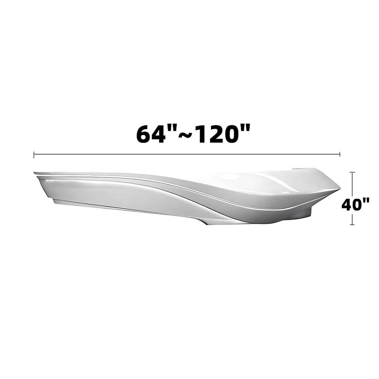 Reception Desk - Stylish Front Desk Reception Counter with LED Lighting, Solid Wood Retail Counter, Perfect for Office, Checkout Counter in Modern Spaces (100") ZGNBSD