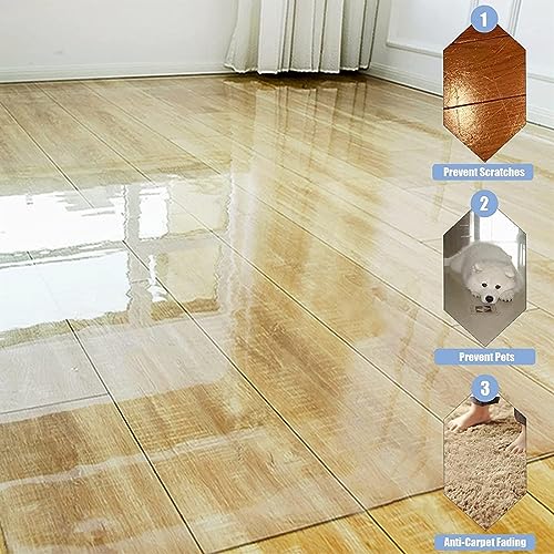 Office Chair Mat for Hardwood Floor, Carpet/Table Protector Pad, Cuttable Runner Rug(140x400cm/4.6x13ft) CSNBDMBBSH