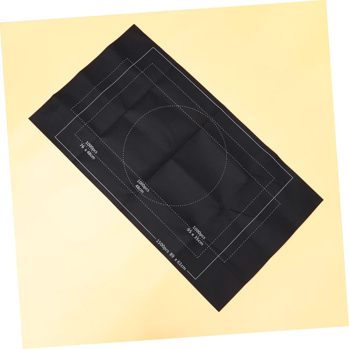 Sosoport Black Puzzle Mat Roll Up Portable Felt Play Mat for Up Inflatable Tube and Fixing Bands Storage for Jigsaw Puzzles Sosoport