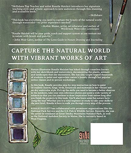 Watercolor in Nature: Paint Woodland Wildlife and Botanicals with 20 Beginner-Friendly Projects WoodArtSupply