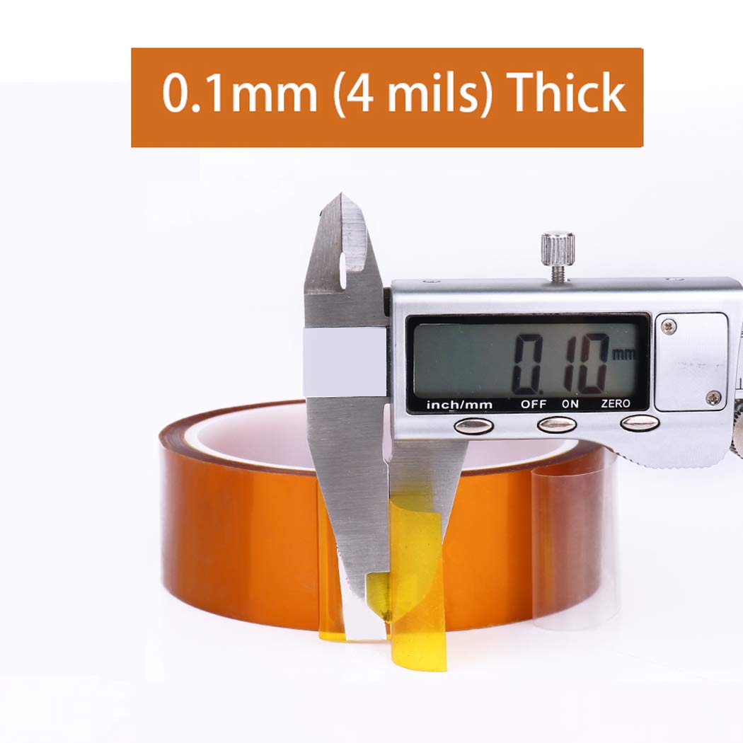 APT, Double Side Polyimide Adhesive Tape, HighTemperature and Heat Tape, for Masking, Soldering, Electrical, 3D Printer Application. (0.5" x 36Yd) APT Advanced Polymer Tape