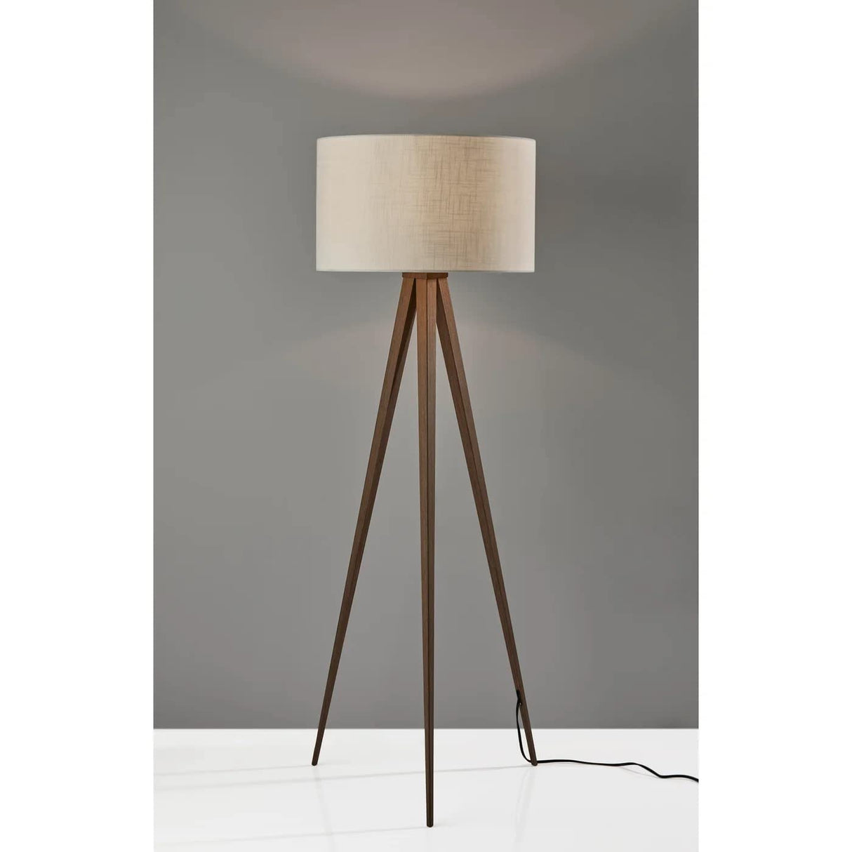 Adesso 6424-15 Director Floor Lamp, Walnut Adesso