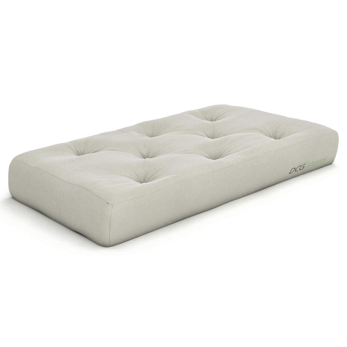 Nirvana Futons Plush, Comfortable 8-Inch Chair Futon Mattress, Ivory Twill - Made in USA Nirvana Futons
