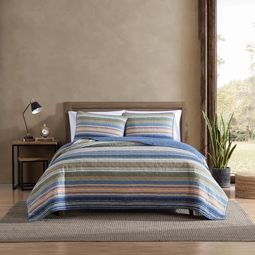 Eddie Bauer - Full/Queen Quilt Set, Reversible Cotton Bedding with Matching Shams, Home Decor for All Seasons (Yakima Green, Full/Queen) Eddie Bauer