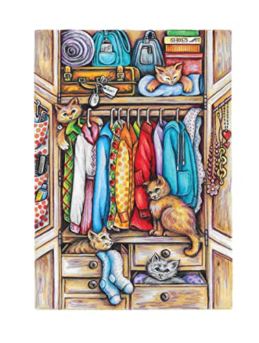 Creative Haven It's a Cat's World! Coloring Book (Adult Coloring Books: Pets) WoodArtSupply