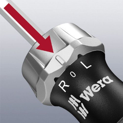 Wera - 5051461001 Kraftform 816 RA Bitholding Ratcheting Screwdriver, 1/4" Head Wera